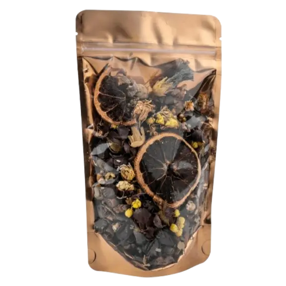 Şeffaf Gold Metalize Doypack